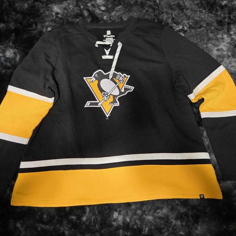 Womens Fanatics Pittsburgh Penguins Sweatshirt - NHL - 2XL - Black